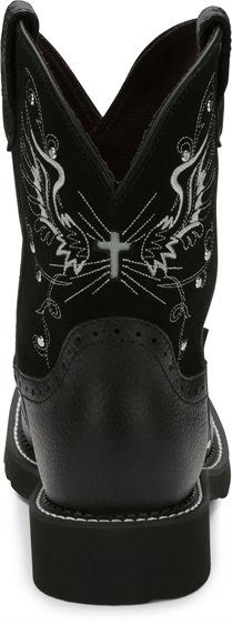 cowboy boots with cross and angel wings