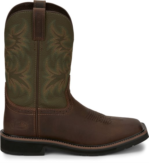 justin men's driller boots