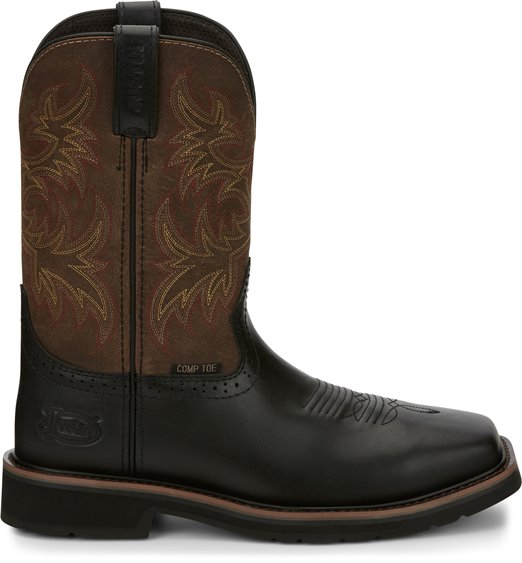 justin boots comp toe