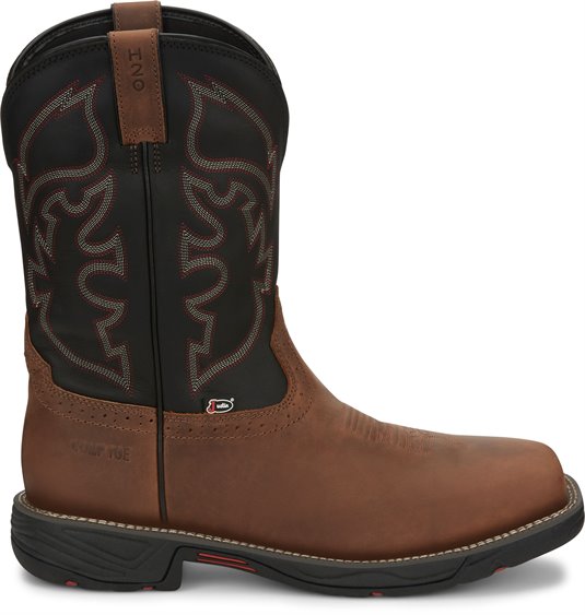 justin stampede rush work boots
