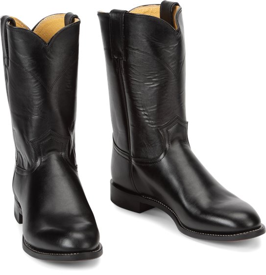 roper black boots