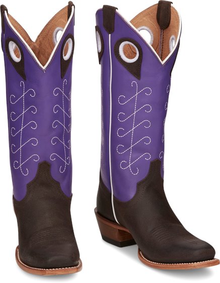 justin boots purple