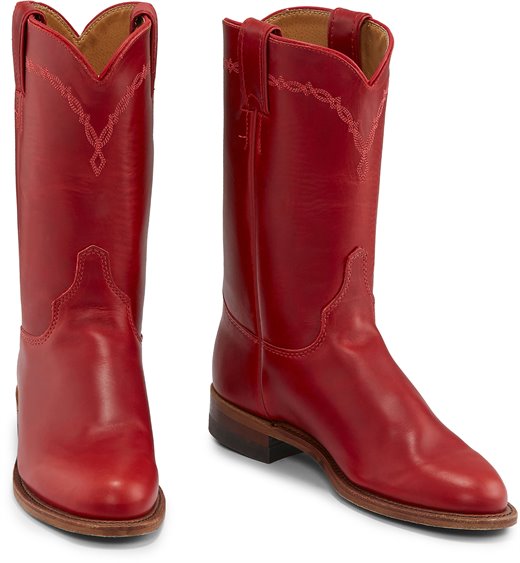 red justin boots