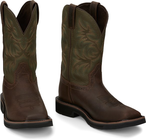 justin men's driller boots