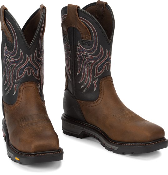 Justin Boots | Tanker Safety Toe Brown 