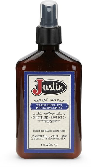 justin boots water & stain protector