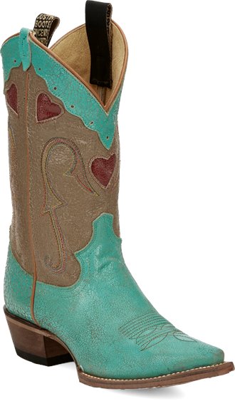 turquoise justin boots