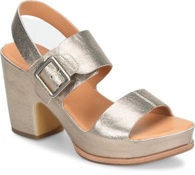 Soft Gold Metallic Korkease Womens Sandals