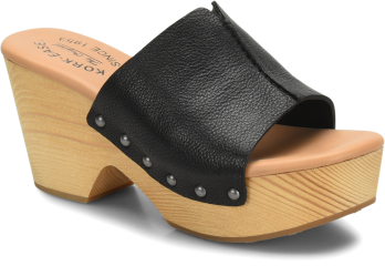 dark brown platform pumps