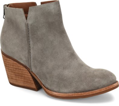 Chandra - Gray Suede Korkease Womens Boots