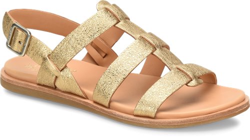 Korkease Yoga in Oro Gold Metallic - Korkease Womens Sandals on