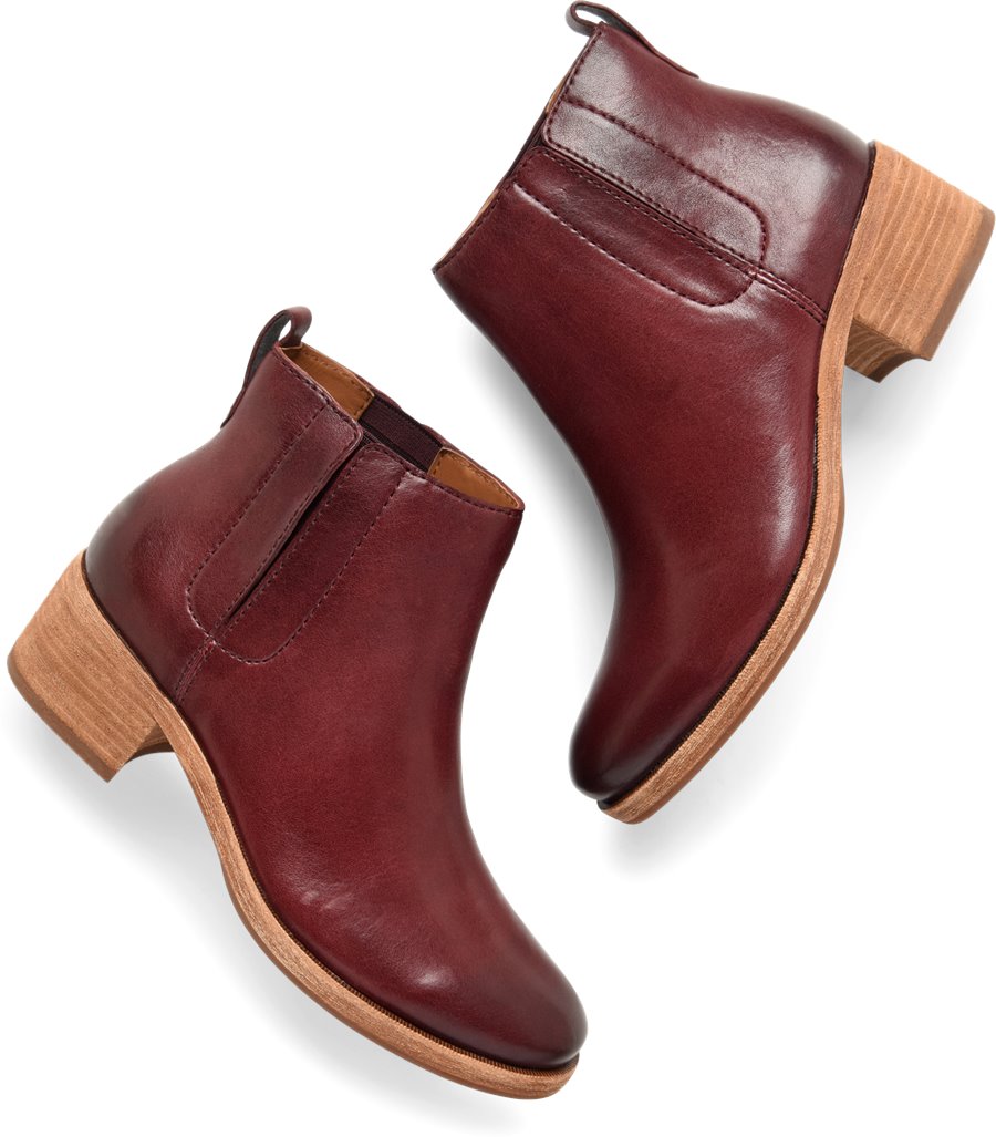 Korkease Shoes - Korkease Mindo Women's Shoes in Burgundy Leather color. - #korkeaseshoes #burgundyshoes