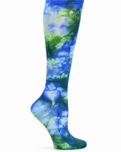 Wide Calf Compression ProductType(shoes) shown in blue tie-dye