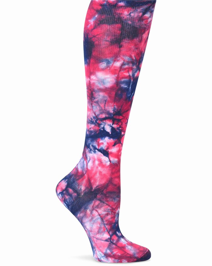 Compression Socks accessories shown in Raspberry Tie-Dye