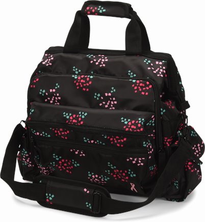 Ultimate Nursing Bag accessories shown in confetti roses