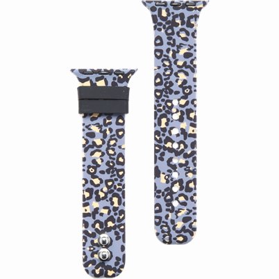 Apple Watch Printed Straps accessories shown in Grey Leopard