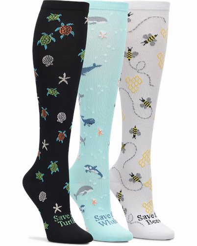 Compression Sock 3-Pack accessories shown in Endangered Species