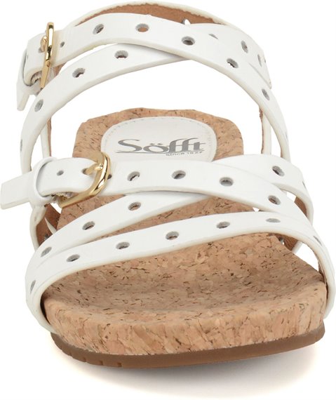 sofft white sandals