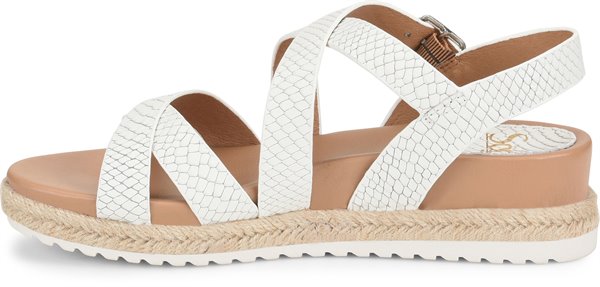 sofft white sandals