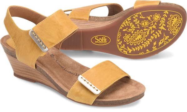 Verdi Lemon Yellow Sandals | Sofft Shoes