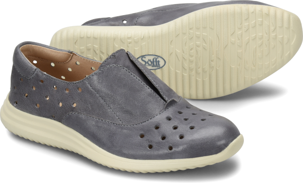 A fresh slip-on in premium Italian leather with a sport silhouette. Perforated to keep you cool.   Offered in Italian full-grain leather  Leather lining  Molded contoured foam footbed with soft microfiber lining  Soft PU outsole for ultra flexibility  Heel Height: 1 1/2 inches