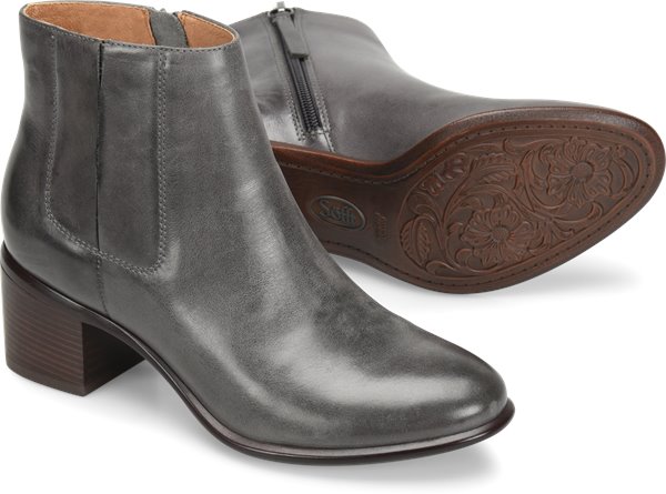 Pueblo Dark Grey Booties | Sofft Shoes