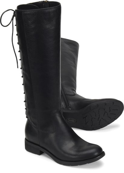 Sharnell II Black Leather Boots | Sofft 