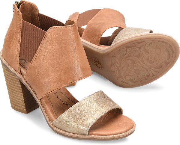 Pemota Sand Gold Heels | Sofft Shoes