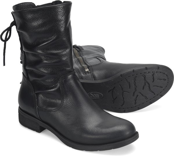 Sharnell Low Black Boots | Sofft Shoes