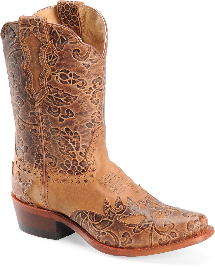 Sonora Shoes - Sonora Jessi Women's Shoes in Rust Tooled color. - #sonorashoes #rustshoes