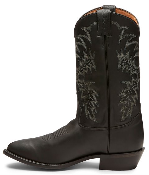 Tony Lama Mens Bonham Western Boots Smooth Ostrich Cowboy Black Leather ...