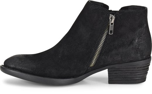 Born Bessie in Black Suede - Born Womens Boots on Shoeline.com