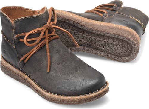 Born Calyn in Dark Grey Distressed - Born Womens Boots on Shoeline.com