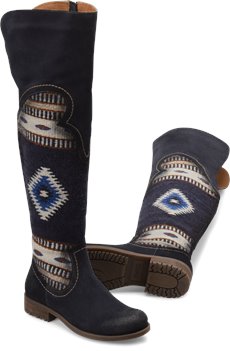 Born Lucero in Navy - Born Womens Boots on Shoeline.com