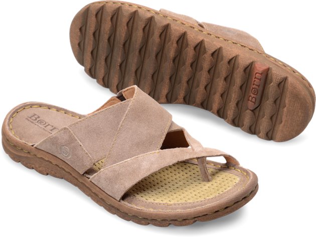 Born Sorja in Natural Suede Born Womens Sandals on Shoeline