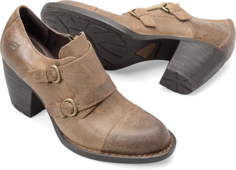 Born Davis in Taupe Oiled Suede - Born Womens Casual on Shoeline.com