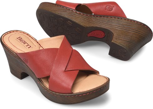 Born Coney in Red Rose - Born Womens Sandals on Shoeline.com