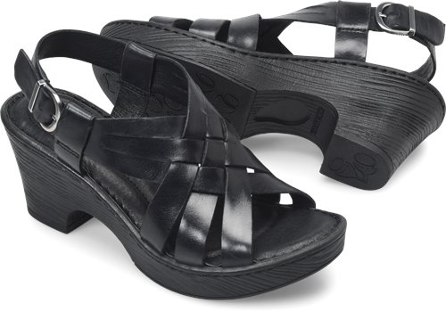 Born Crevalle in Black - Born Womens Sandals on Shoeline.com