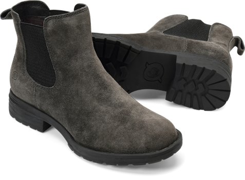 Grey suede womens clearance boots