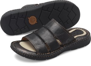 born leather slides