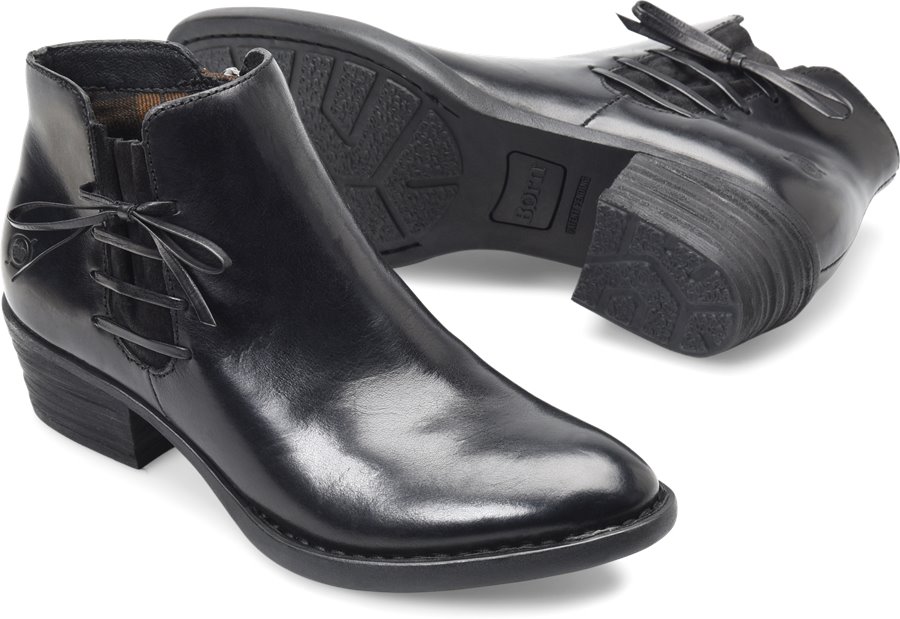Born Shoes - Born Bowlen Women's Shoes in Black Leather color. - #bornshoes #blackshoes