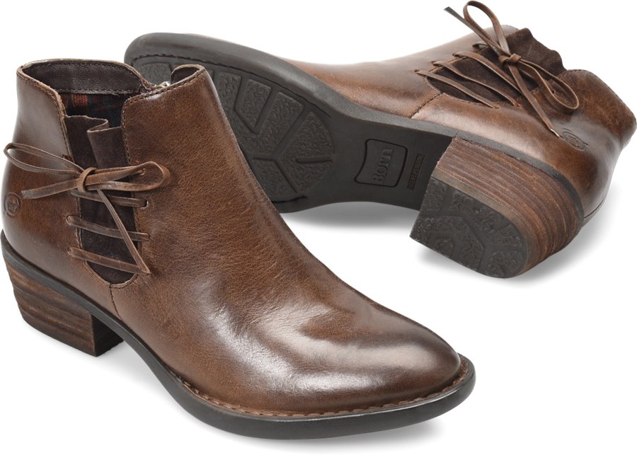 Born Shoes - Born Bowlen Women's Shoes in Dark Brown color. - #bornshoes #brownshoes