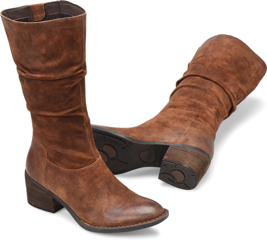 Born Shoes - Born Peavy Women's Shoes in Tobacco Distressed color. - #bornshoes #tobaccoshoes
