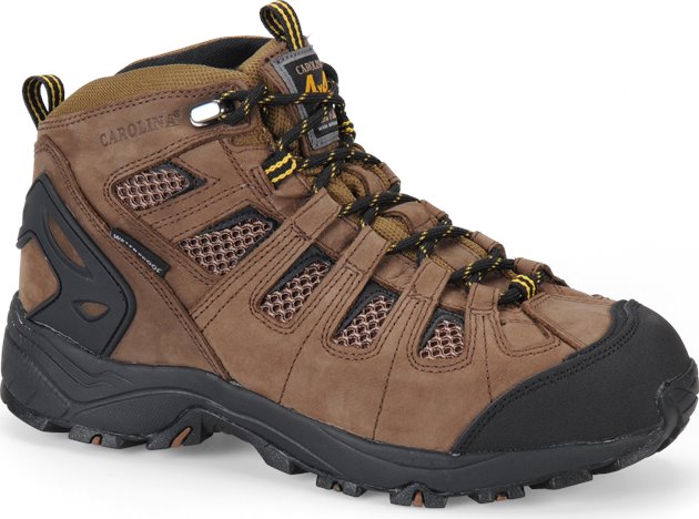 Carolina 6 Inch 4X4 WP Hiker in Dark Brown Carolina Mens Work Outdoor on Shoeline