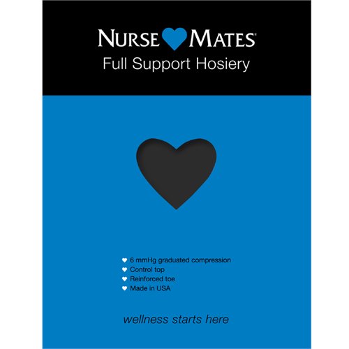 Nurse Mates Full Support Hosiery in Black - Nurse Mates Womens Accessories  on