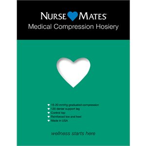 White Nurse Mates Medical Compression