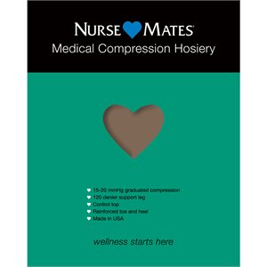 Taupe Nurse Mates Medical Compression Hosiery
