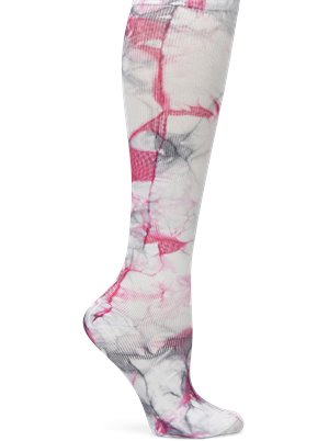 Tie Dye Pink Nurse Mates Compression Socks