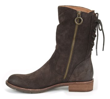 Sofft Sharnell Low in Dark Brown Suede - Sofft Womens Boots on