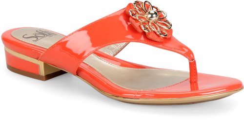 Red Tangerine Patent Sofft Bernelle